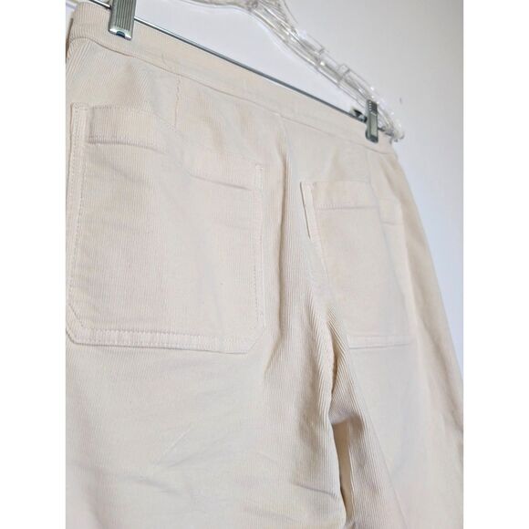 Madewell Wide Leg Corduroy Pants Vintage Ivory Cream Sze 26 High Rise NX207 NWT - Picture 7 of 10
